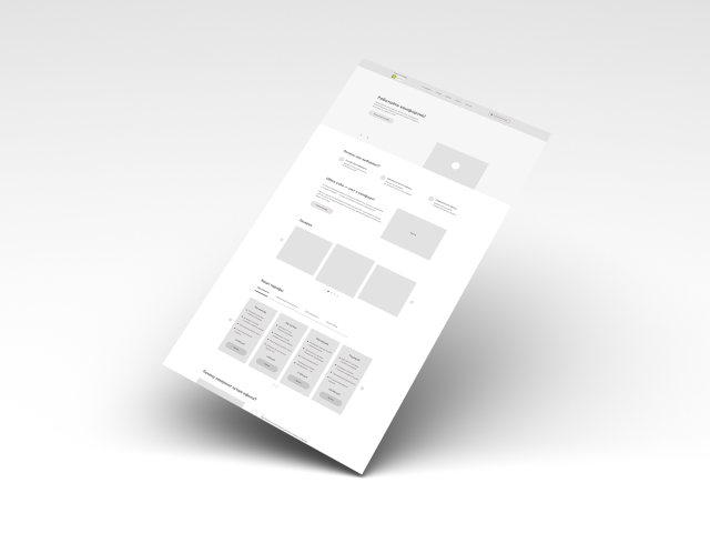Прототип Landing page для коворкинга