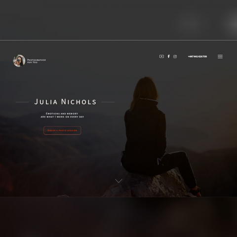 Сайт фотографа