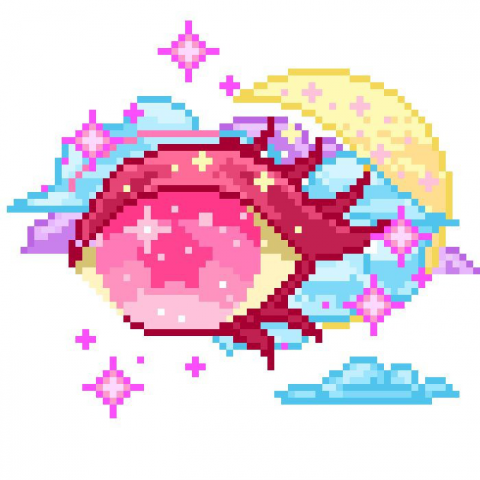 Pixels eyes