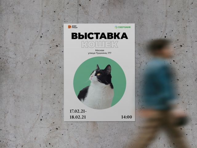 Плакат на выставку кошек