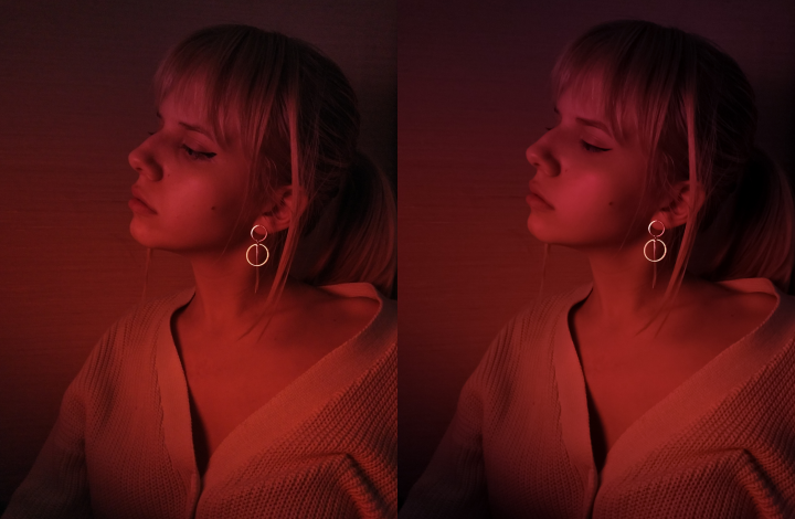 Фотография с цветным освещением