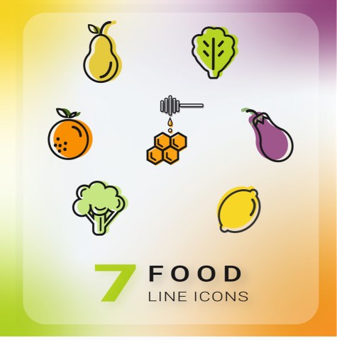Food Иконки для правильного питания