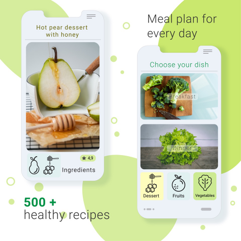 Дизайн мобильного приложения правильного питания