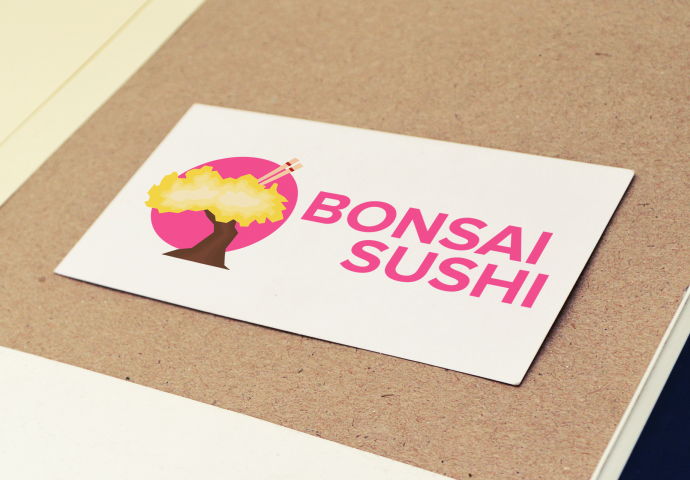 Логотип японского ресторона BonsaiSushi