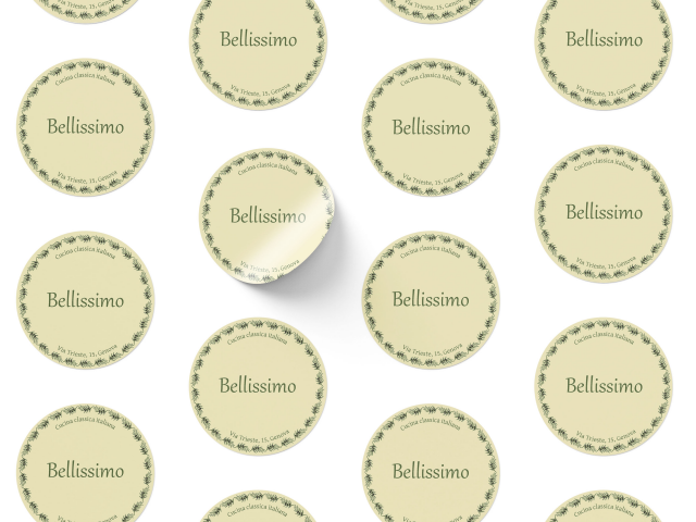 наклейка круглая