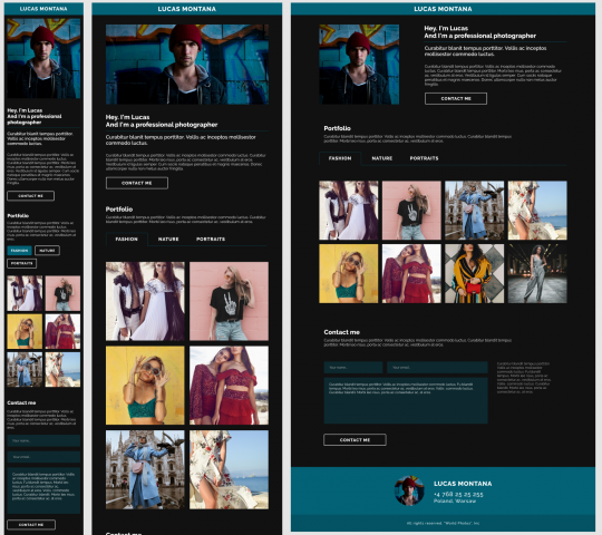 Портфолио фотографа (responsive)