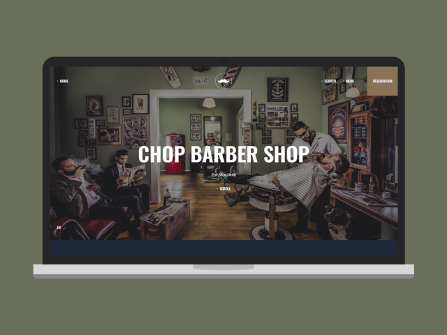 Разработка сайта "CHOP Barbershop"
