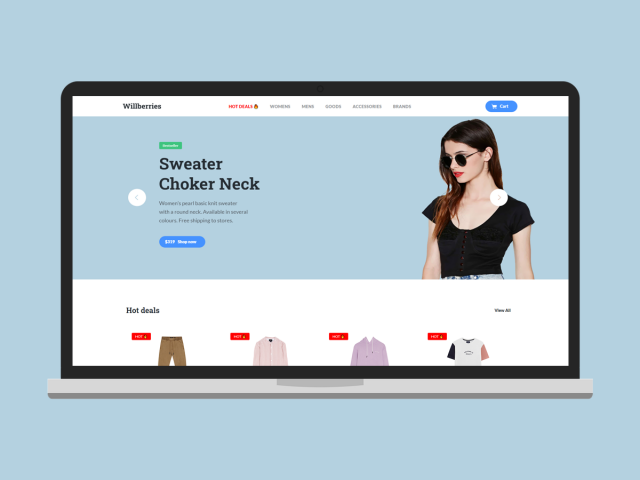 Разработка интернет магазина "Willberries"
