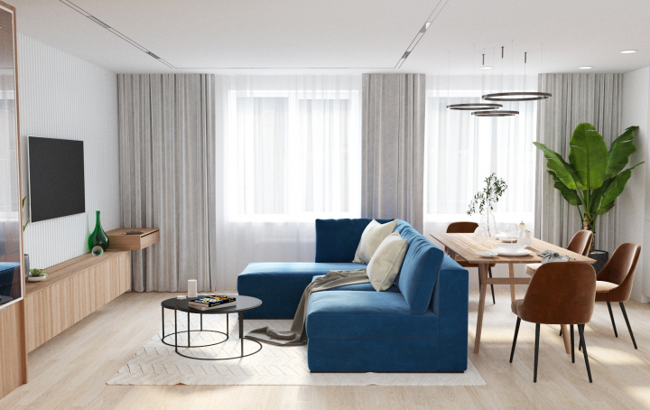 Кухня-гостиная ЖК Discovery