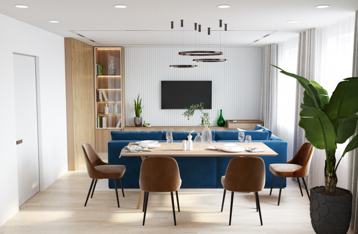 Кухня-гостиная ЖК Discovery