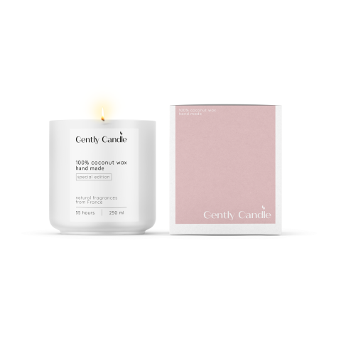 дизайн упаковки и логотипа для арома свечей Gentle Candle
