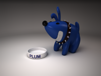Фигурка пса по кличке "PLUM"