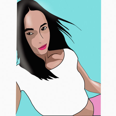 Comics style portrait