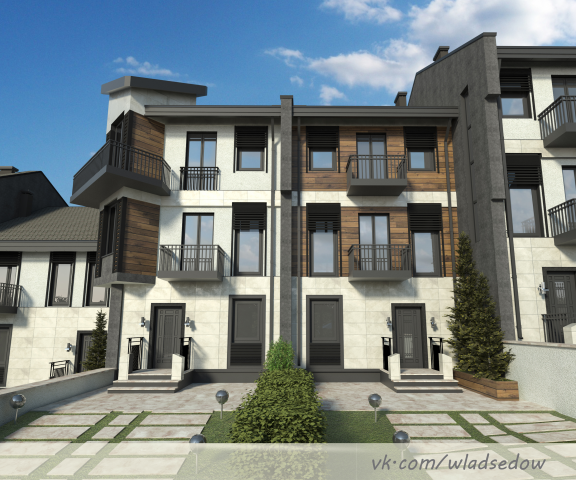 3d Визуализация ЖК г. Адлер для студии Арсения Иванова