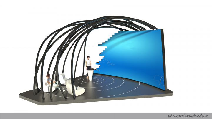 Варианты стенда для выставки Крокус экспо студия Арсения Иванова