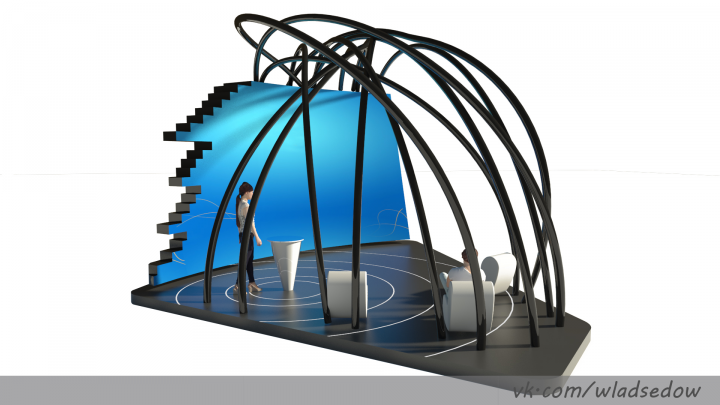 Варианты стенда для выставки Крокус экспо студия Арсения Иванова