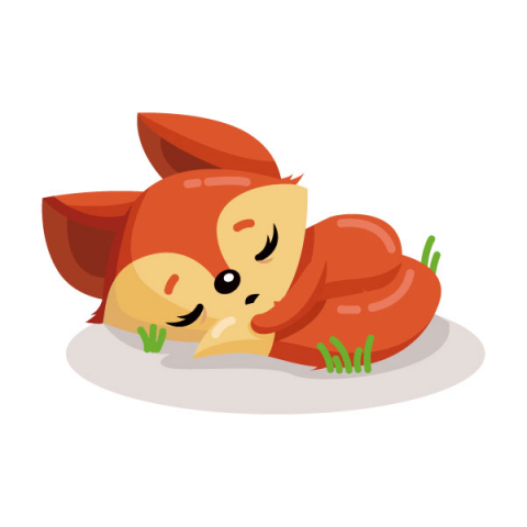 Sleepy fox