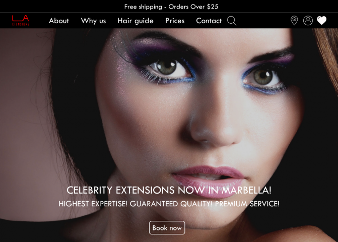 Дизайн сайта L.A. Extensions