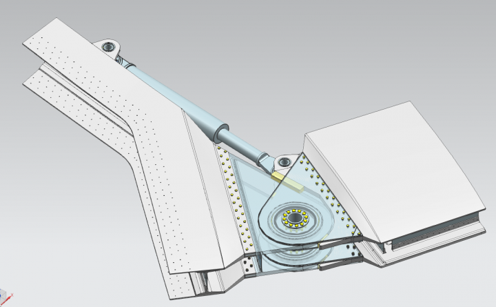 Узел поворота крыла
