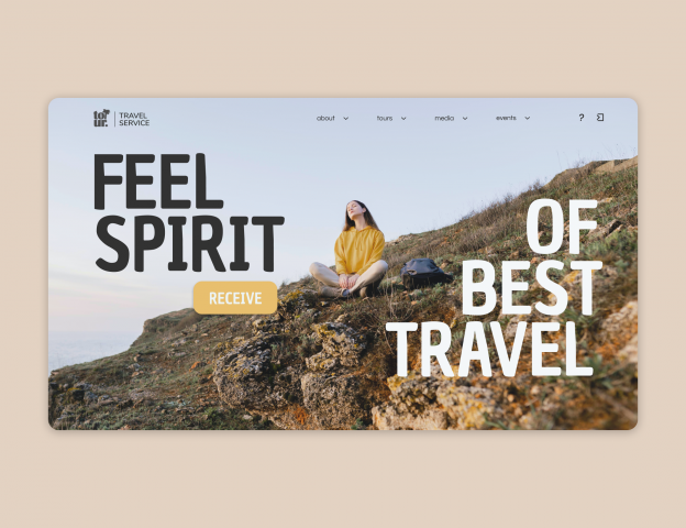 Tour - лендинг.