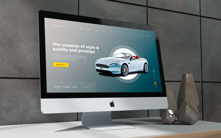 Landing page для автосалона Auto Land