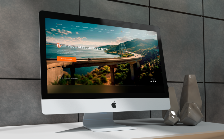 Landing page туристической компании Travel World