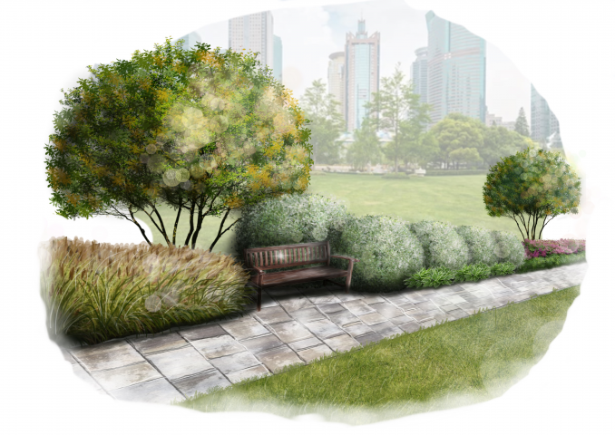 «Центральный парк» ландшафтный скетч