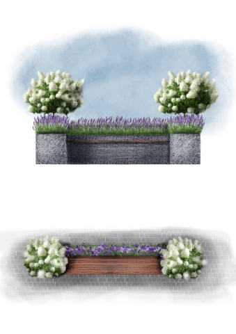 Визуализация скамейки