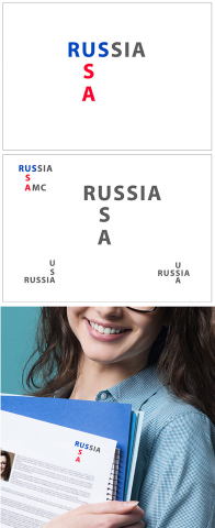 лого для Американского центра в Москве