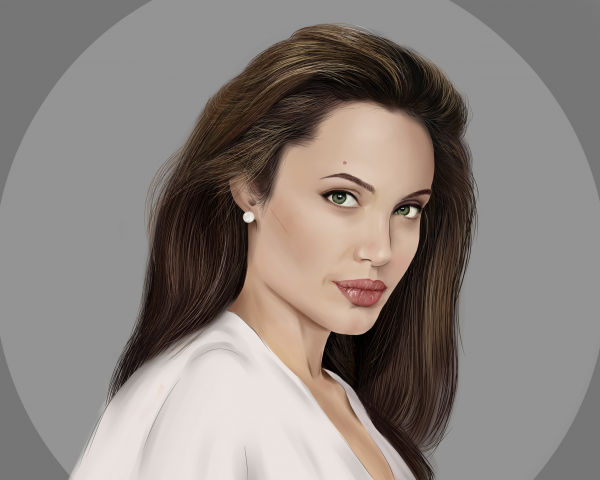 Цифровой портрет Джоли