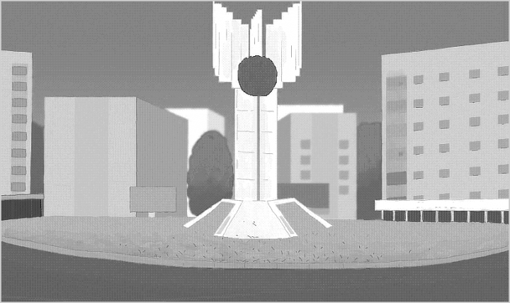 В ч/б виде
