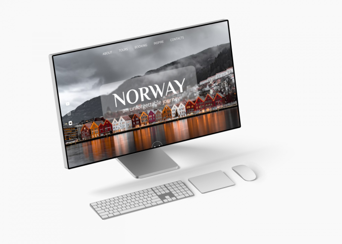 Дизайн сайта по турам в Норвегию