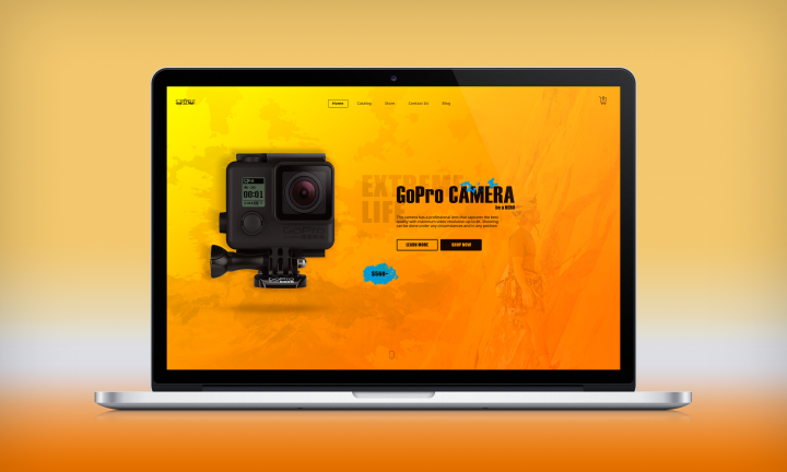 Landing Page for New Shop