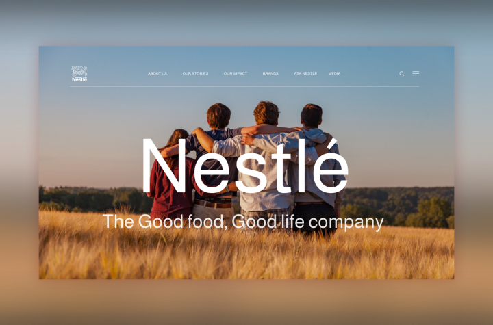 Редизайн сайта Nestle