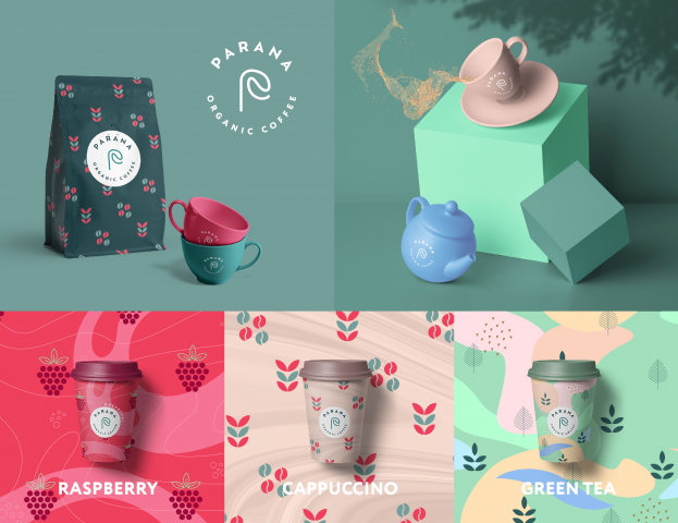 Логотип и брендинг для новой кофейни Parana