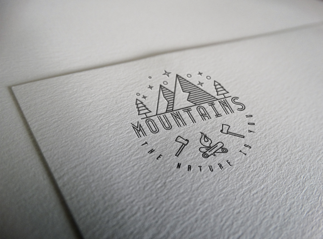 Логотип для бренда одежды MOUNTAINS