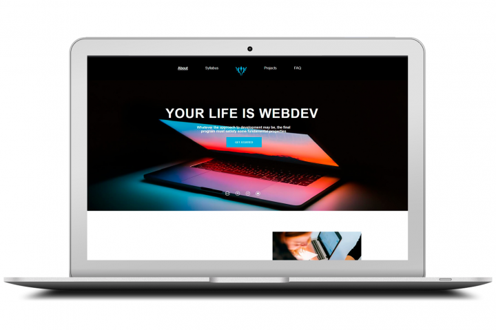 Лендинг с параллаксом