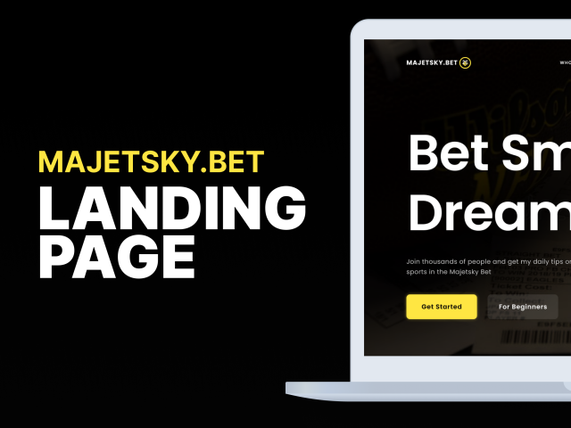 MAJETSKY.COM – Landing Page