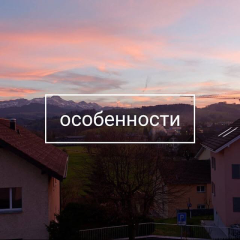 ОСОБЕННОСТИ