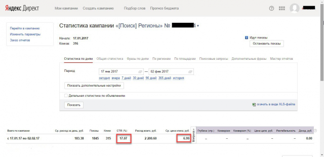 Продажа ткани (Яндекс Директ Поиск)
