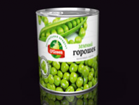 Упаковка. Горох консервированный