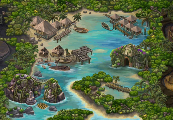 Карта местности, игра Infinity Run