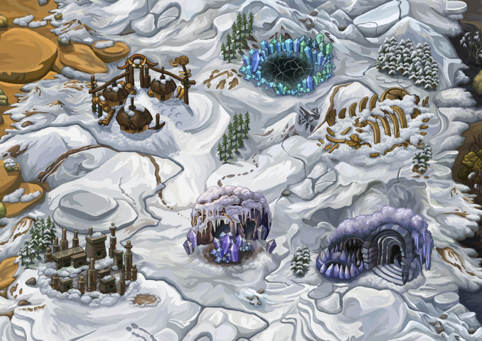 Карта местности, игра Infinity Run