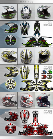 дизайны мотошлема модель "max606"