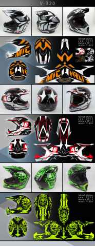 дизайны мотошлема модель "V320"