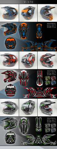 дизайны мотошлема модель "V370"