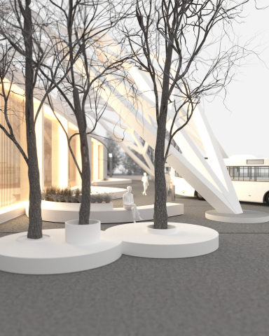 3d-визуализация Курского автовокзала. Вид2