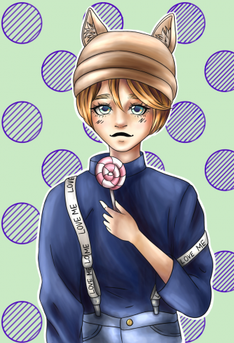 Девушка с с леденцом