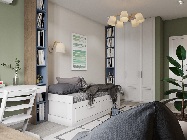 Дизайн детской, 14 кв.м