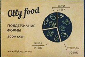 Проект ollyfood.com.ua - сервис доставки здорового питания